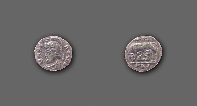 Germanic imitation of the Urbs Roma type - AE nummus - “Lyons”