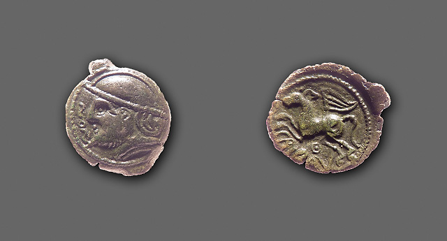 Suessiones (Gallia Belgica) - AE bronze - DT 554/555 var.